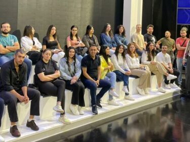 AUT students visit MTV News Lebanon.